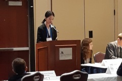 Presenting on behalf of the represented country at MMUN